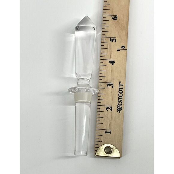 Villeroy & Boch Crystal Clear Trapeze Decanter Wine Bottle Stopper Cocktail Hour - Picture 3 of 3